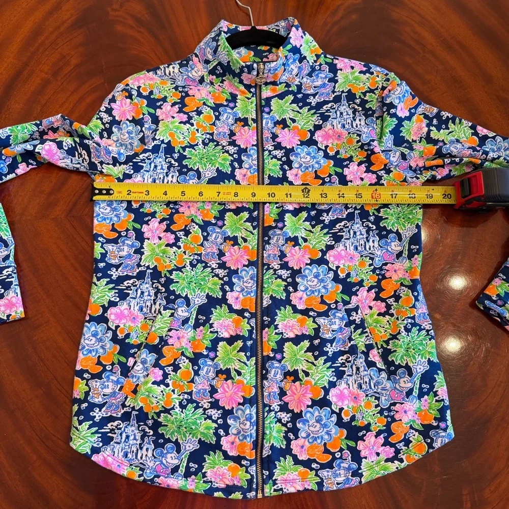 NEW Lilly Pulitzer x Disney Leona Zip Up Jacket Aegean Navy S